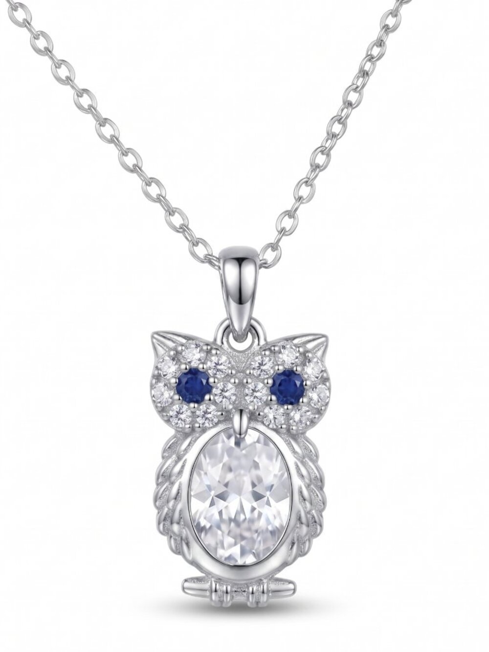 Owl Necklace,  925 Sterling Silver, Vintage Charmed Aroma